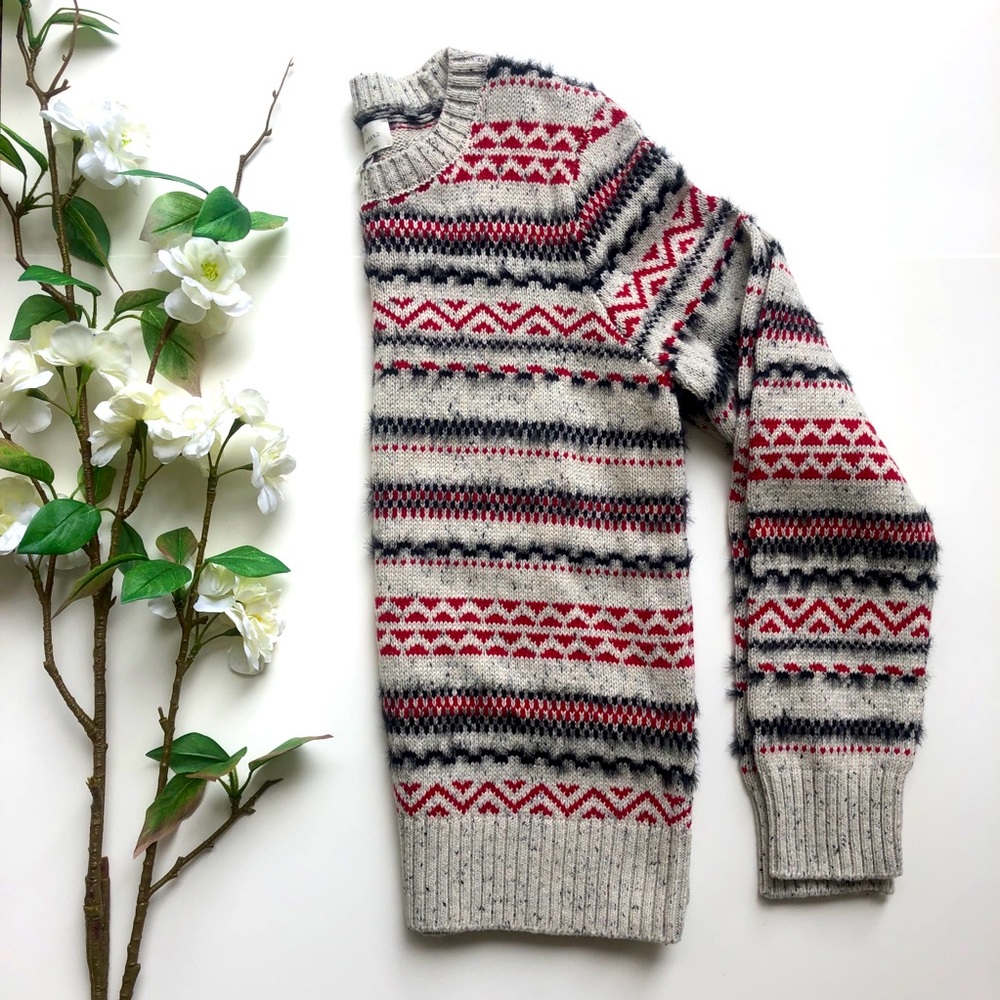 Lucky Brand Crewneck Fairisle Sweater XS